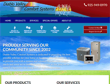 Tablet Screenshot of diablohvac.com